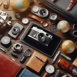 Top 10 Travel Gadgets: Essential travel gadgets arranged for smart packing to enhance the travel experience