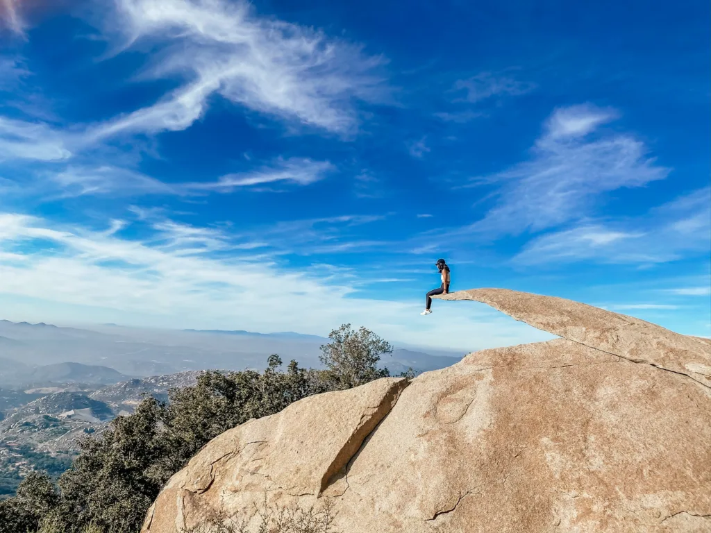 Potato Chip Rock via Mt. Woodson (Image Source: Photo by mimi lalaa on Unsplash)