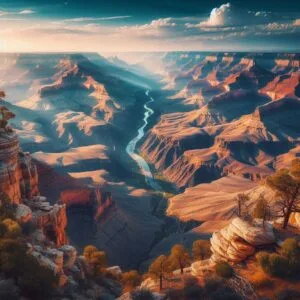A panoramic view of the Grand Canyon, one of the most visited places in the world
