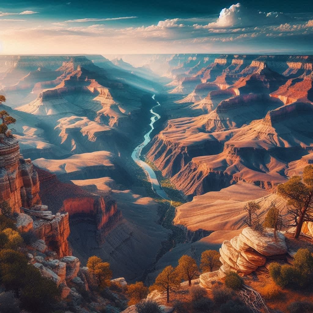 A panoramic view of the Grand Canyon, one of the most visited places in the world