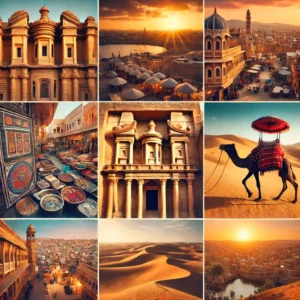 Places to visit in Jaisalmer collage of Images