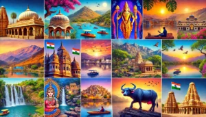 A vibrant collage showcasing the top 10 places to visit in Mount Abu