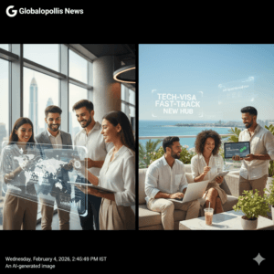 Al Generate image of Digital Nomad Visa Dubai E-Commerce, Digital & Tech Visas