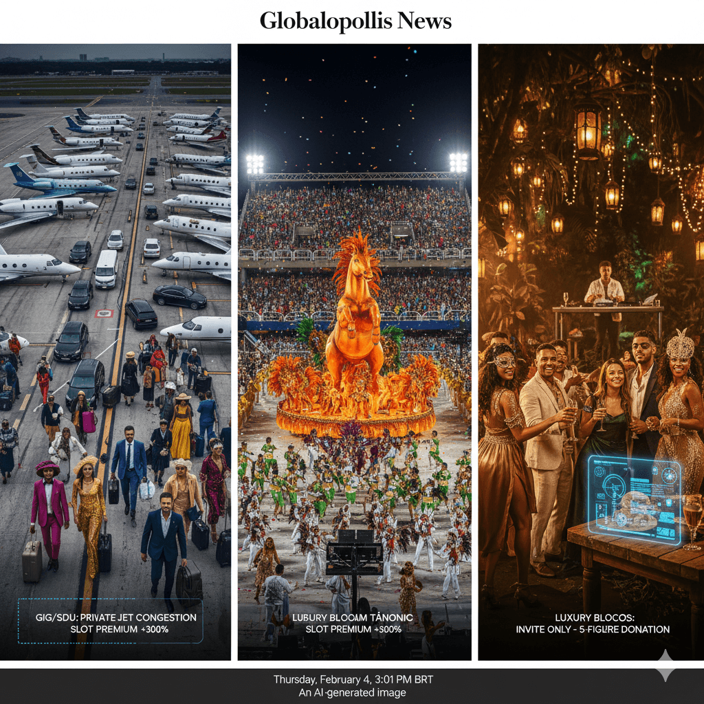 Rio Carnival 2026 private jet