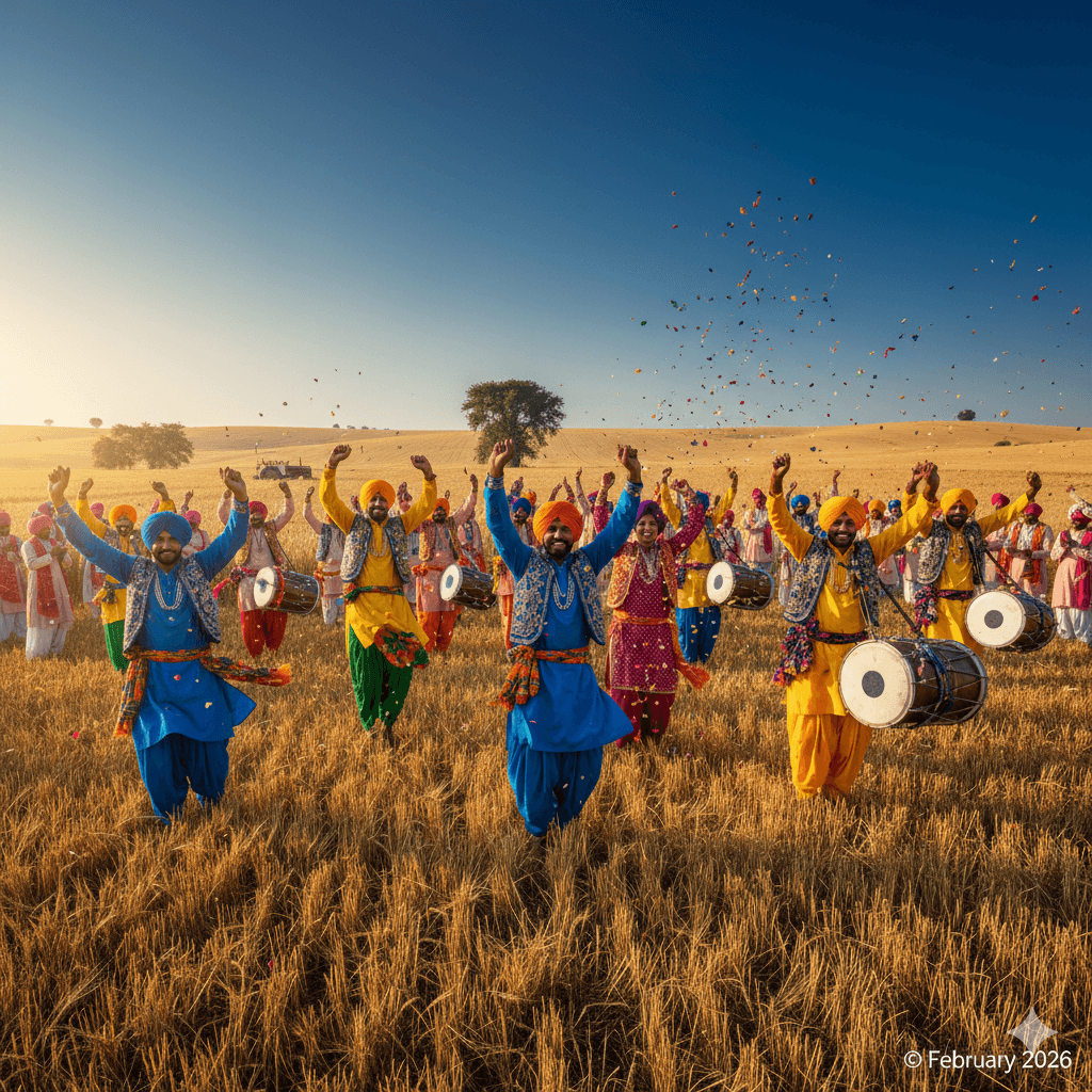 AI generated image of Baisakhi festival celebrations.