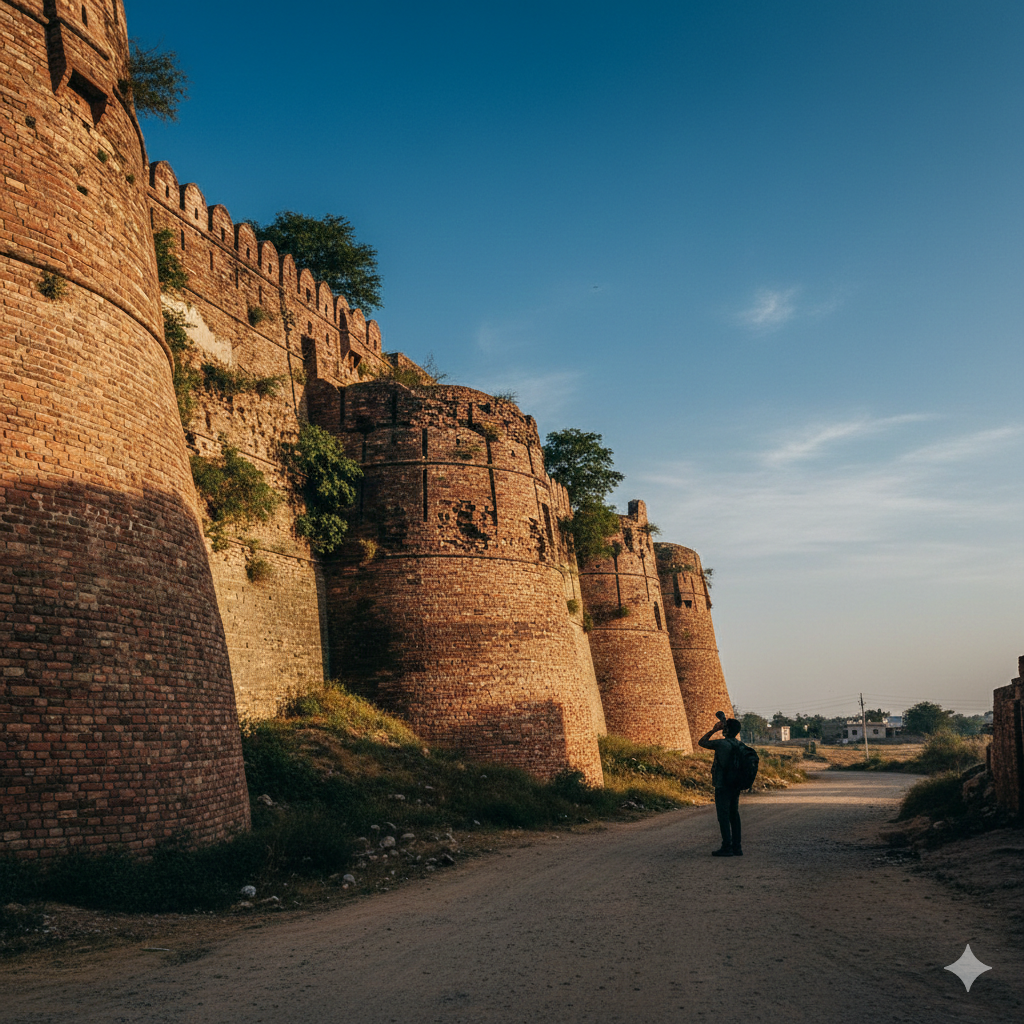 AI generated image of Bhatner Fort, a famous historical place near for travelers.